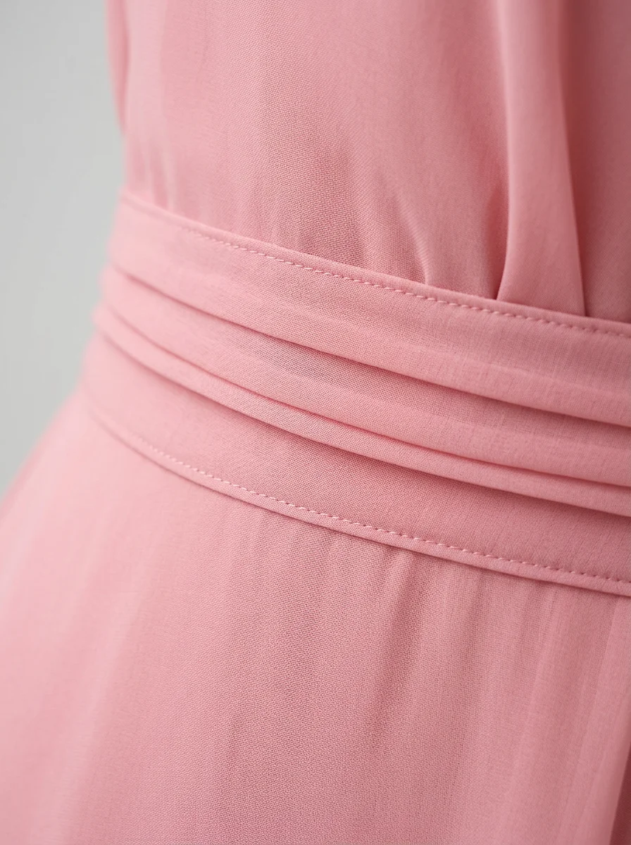 Combinaison rose mousseline cérémonie mariage femme élégante – Image 5
