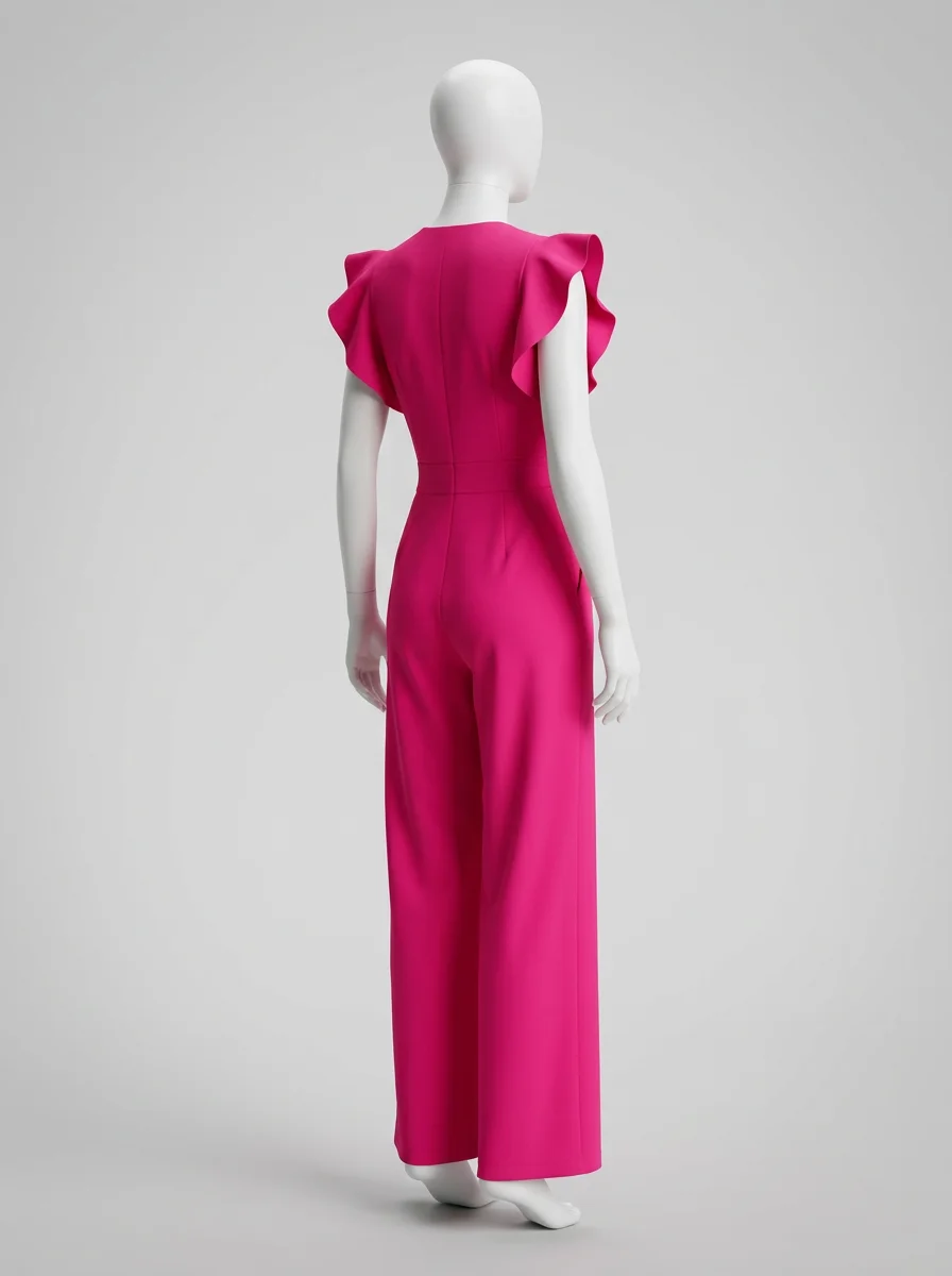 Combinaison rose femme élégante pour mariage – Image 7
