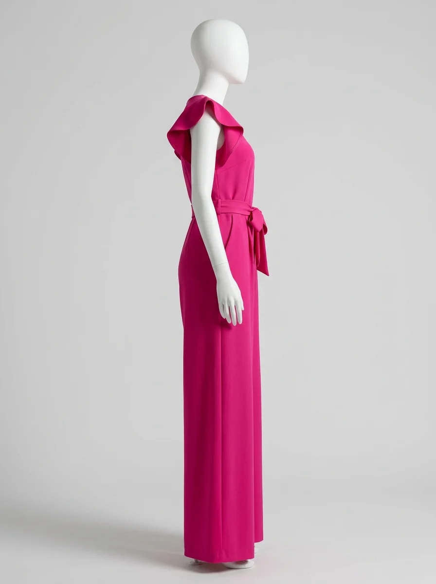 Combinaison rose femme élégante pour mariage – Image 3