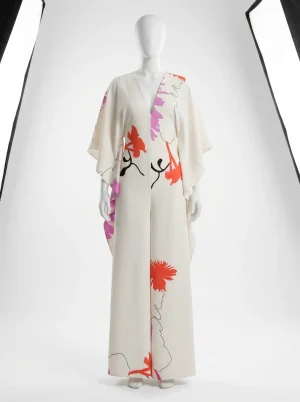 Combinaison rose manches papillon ample femme