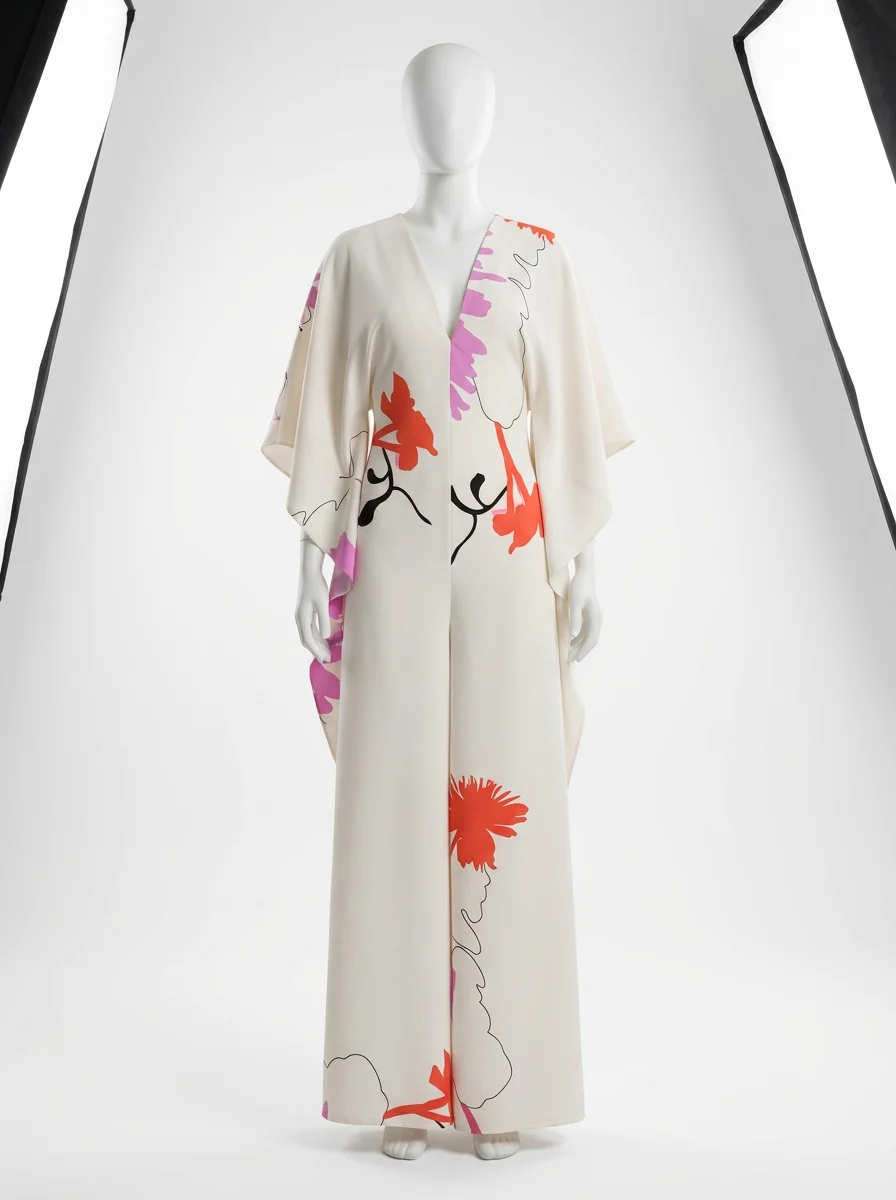 Combinaison rose manches papillon ample femme
