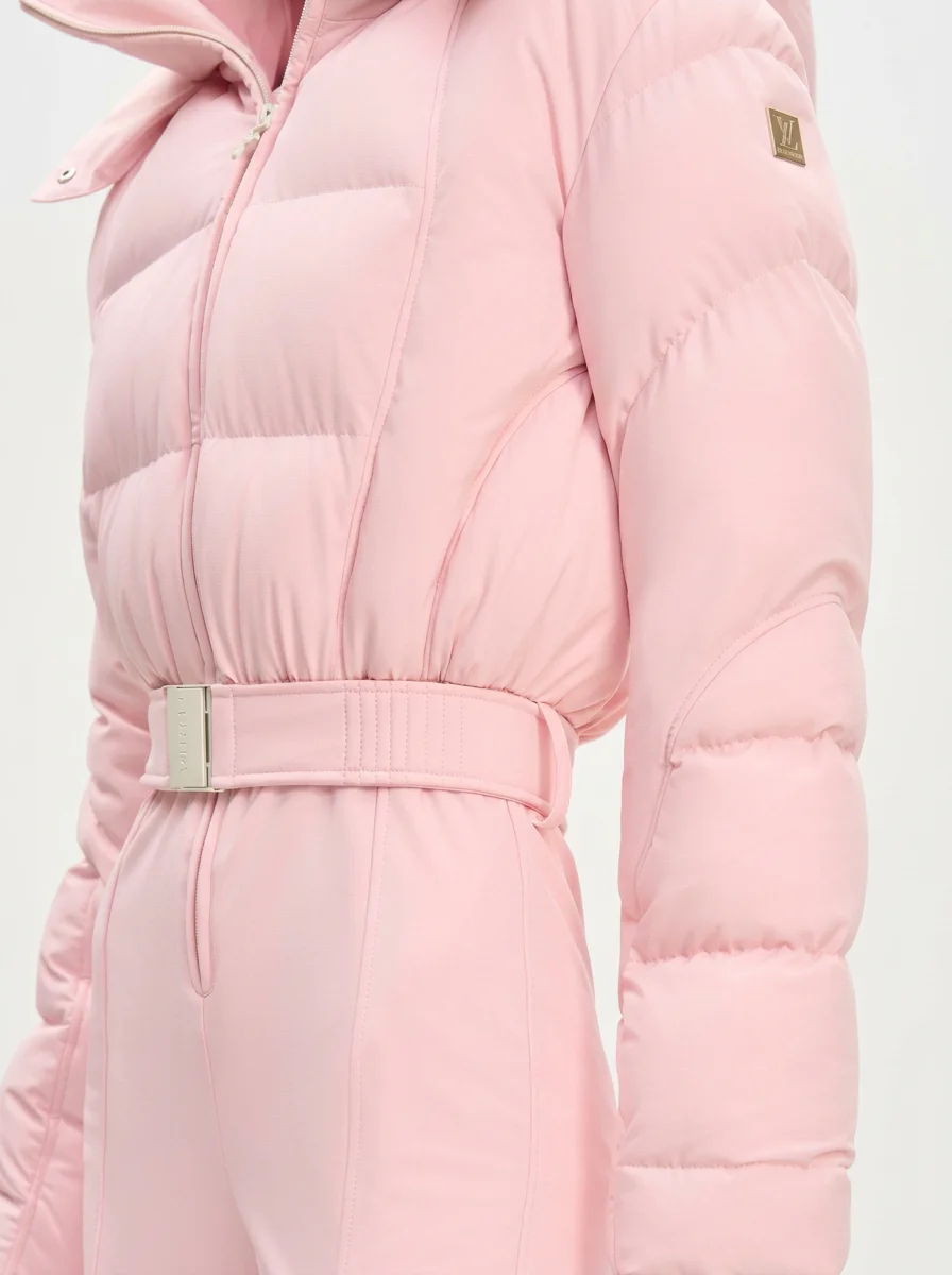 Combinaison rose ski femme franges style bohème – Image 7